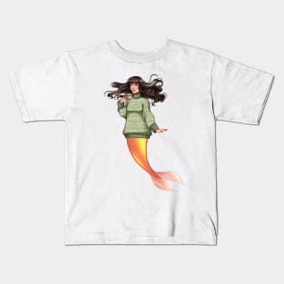 Cozy Mermaid Kids T-Shirt